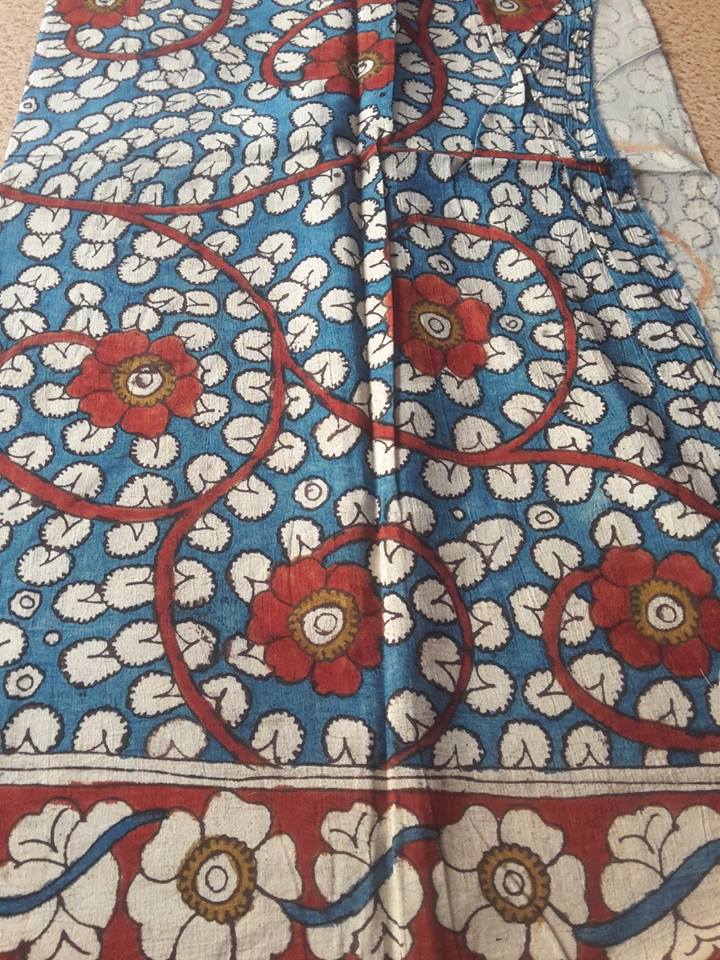 PURE PEN KALAMKARI FABRIC.