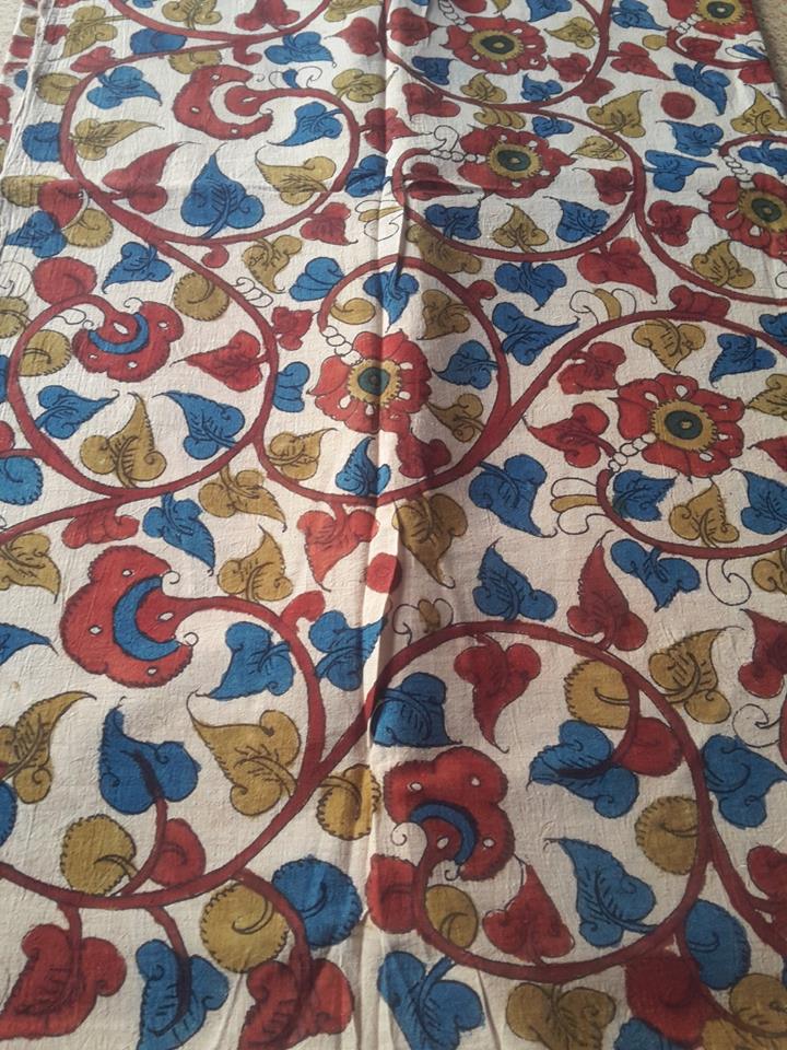 PURE PEN KALAMKARI FABRIC.