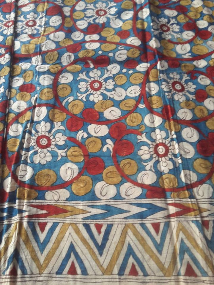 PURE PEN KALAMKARI FABRIC.