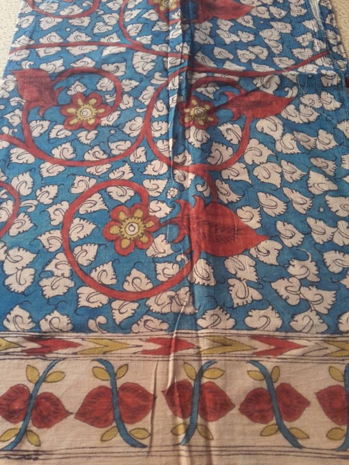 PURE PEN KALAMKARI FABRIC.