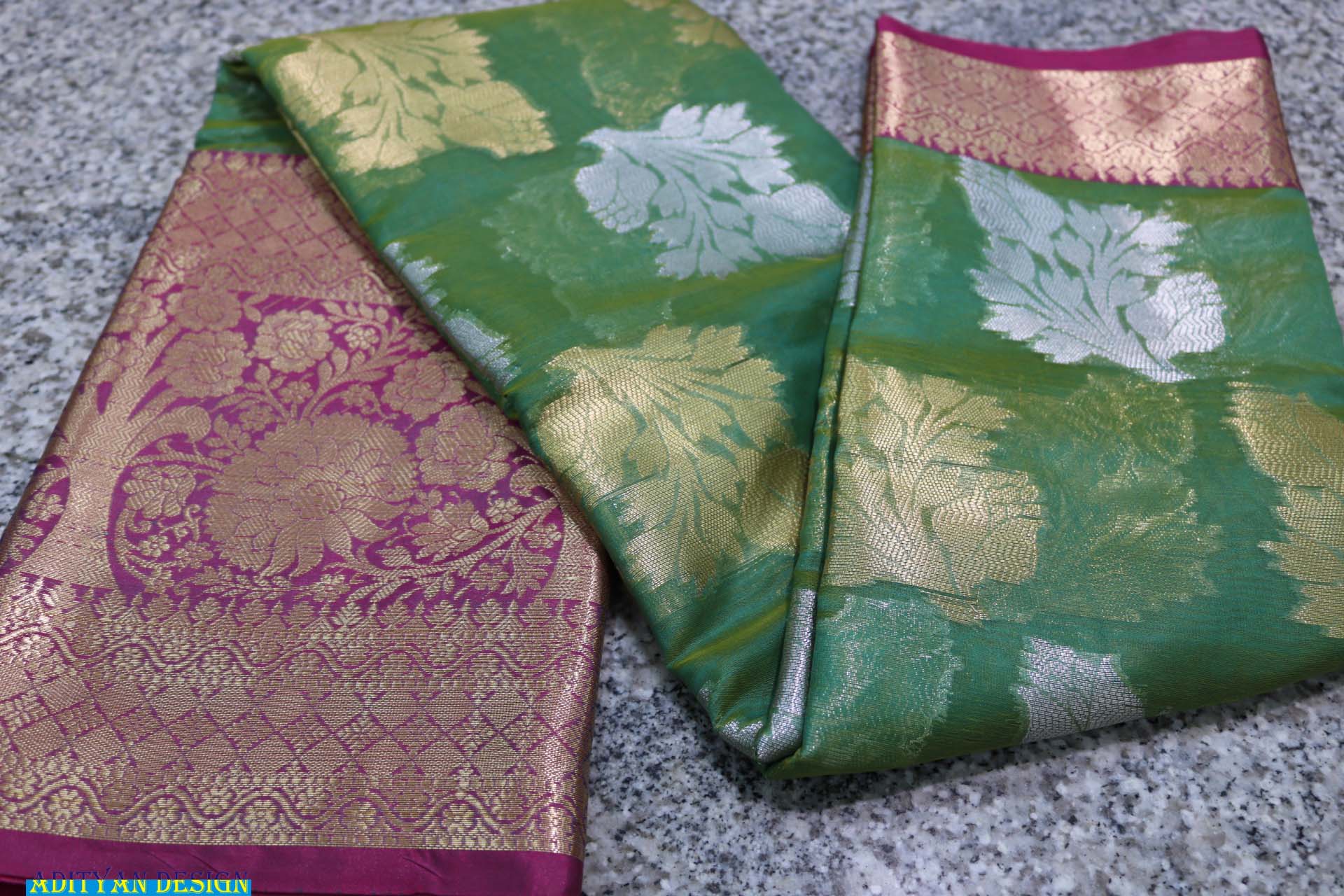 GREEN COLOR BANARASI FANCY PATTU SAREE