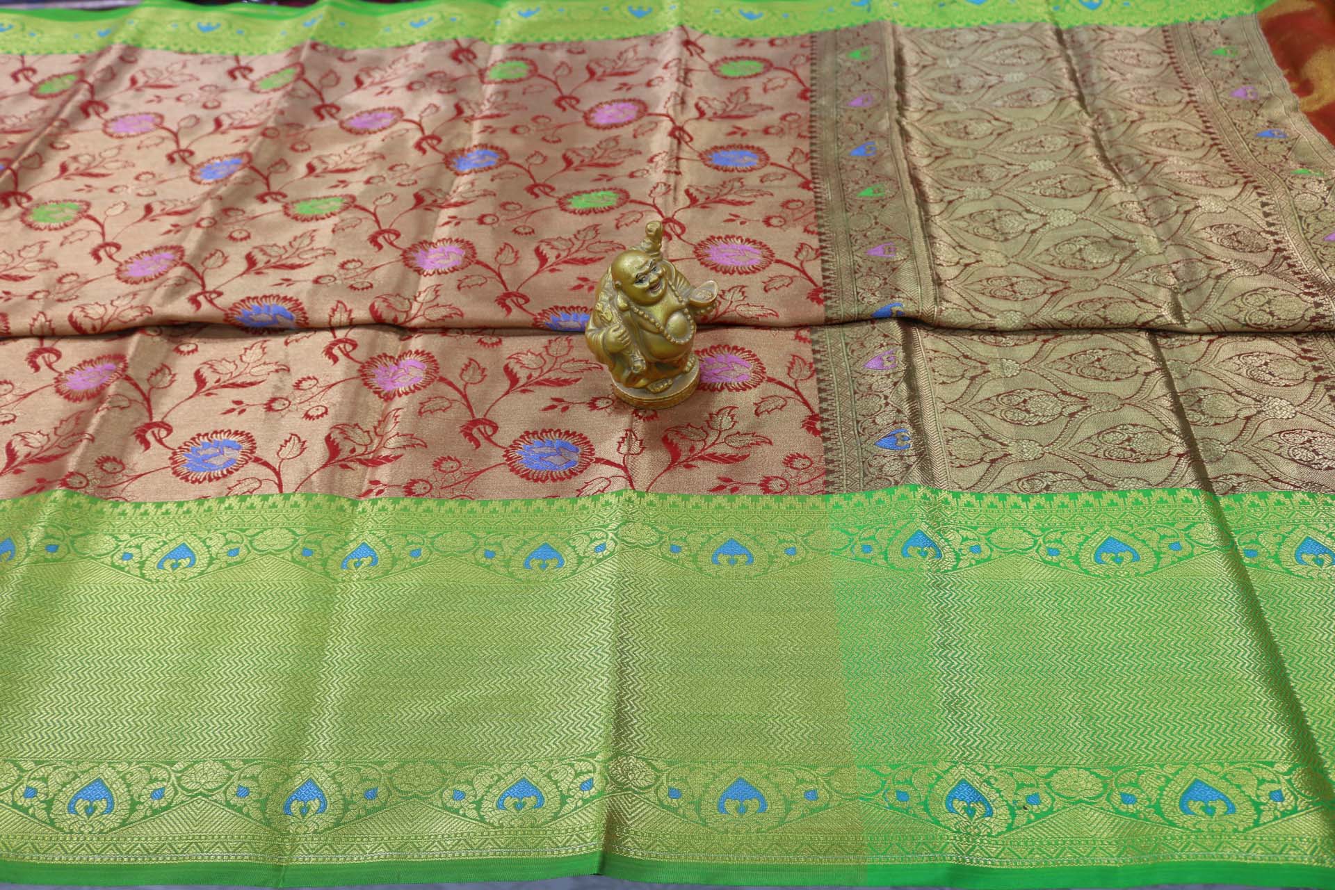 SILVER COLOR KANCHI FANCY PATTU SAREE.