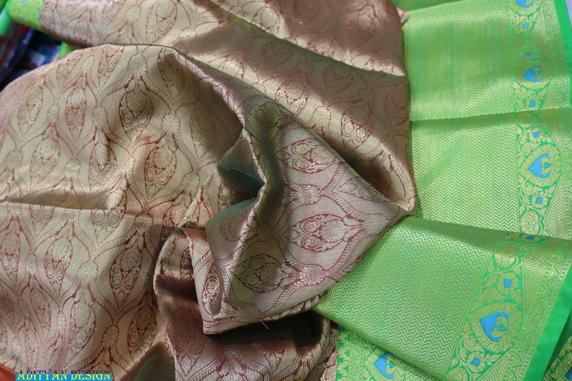 SILVER COLOR KANCHI FANCY PATTU SAREE.