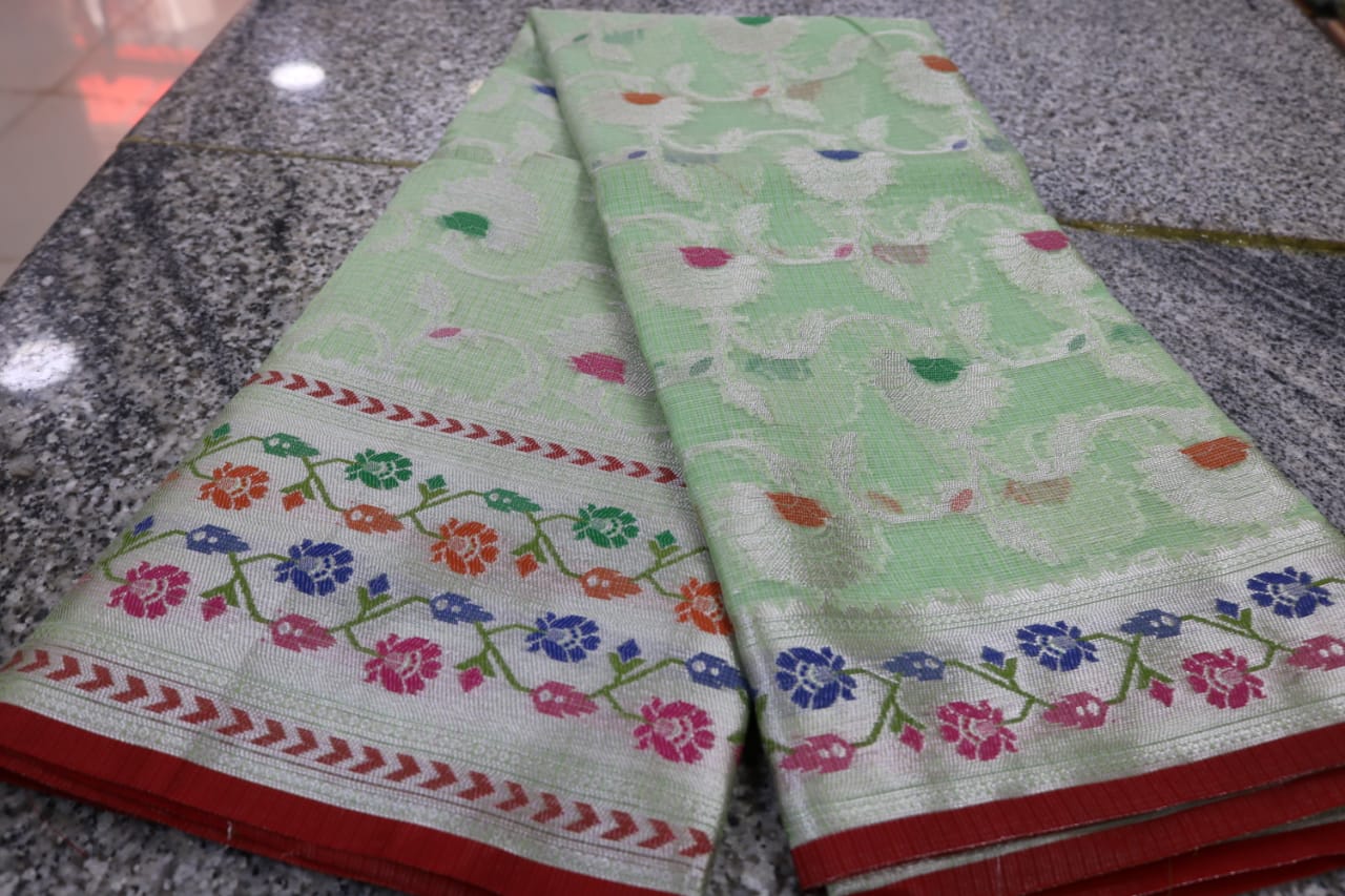 TISSUE KOTA  FANCY SAREE.