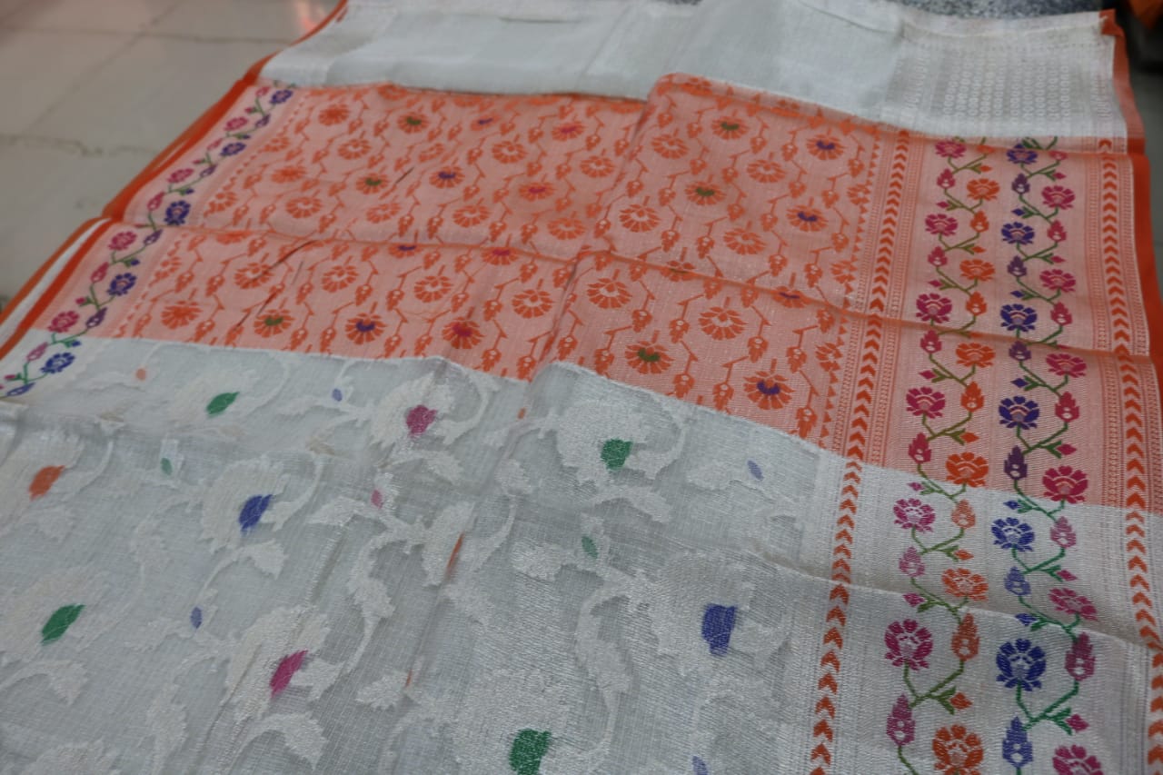  TISSUE KOTA  FANCY SAREE.