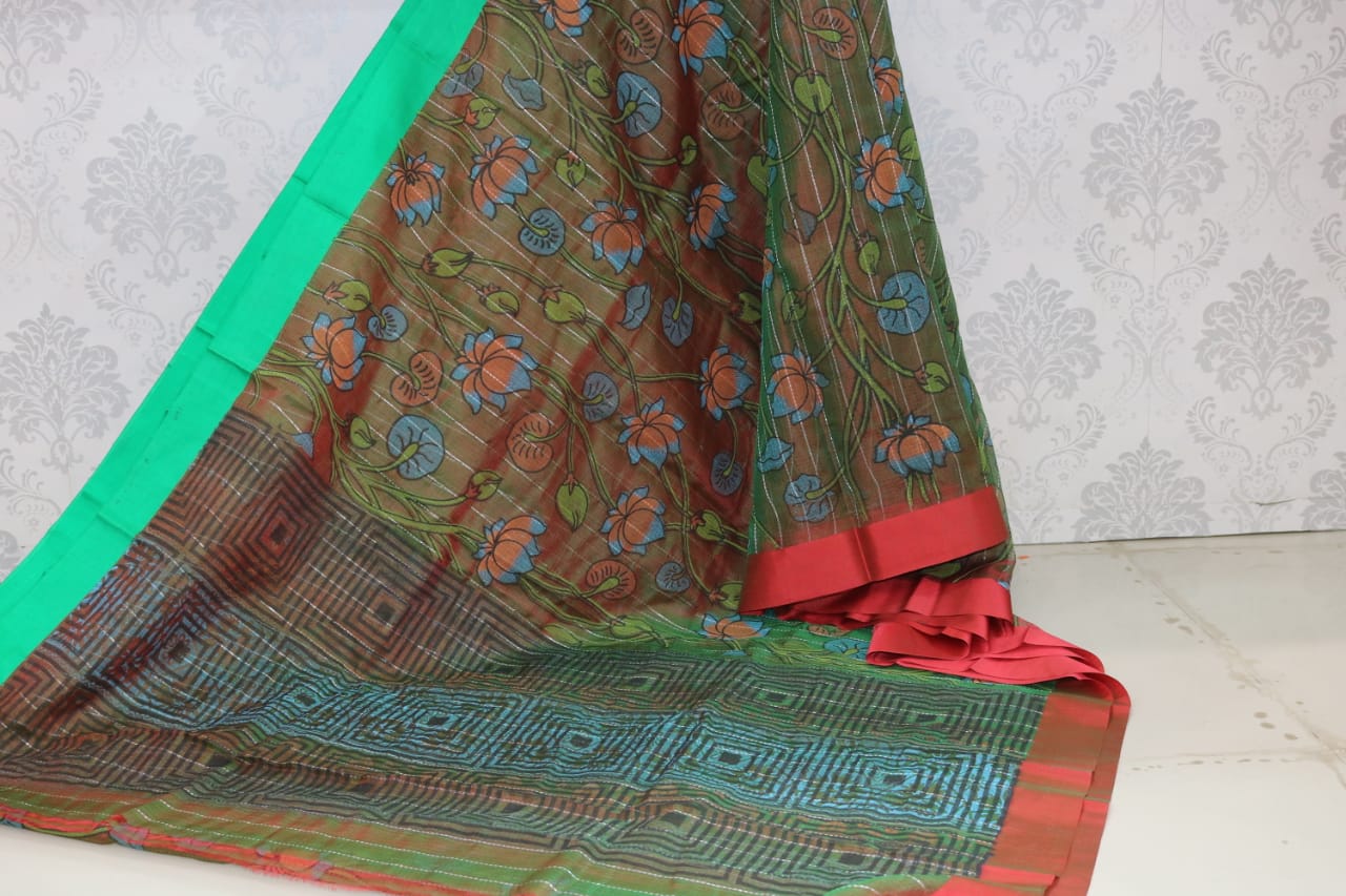 PRINTED SILK KOTA.