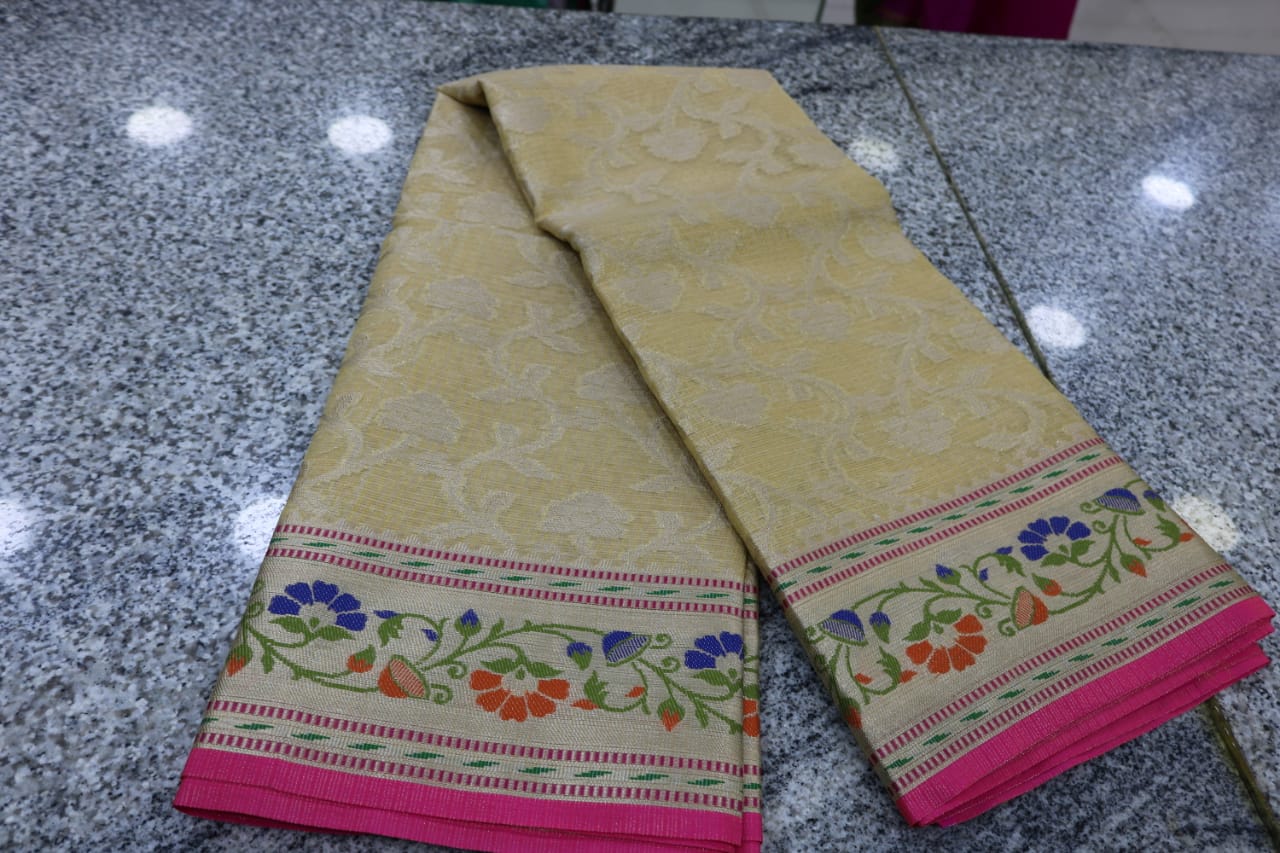 TISSUE KOTA  FANCY SAREE.