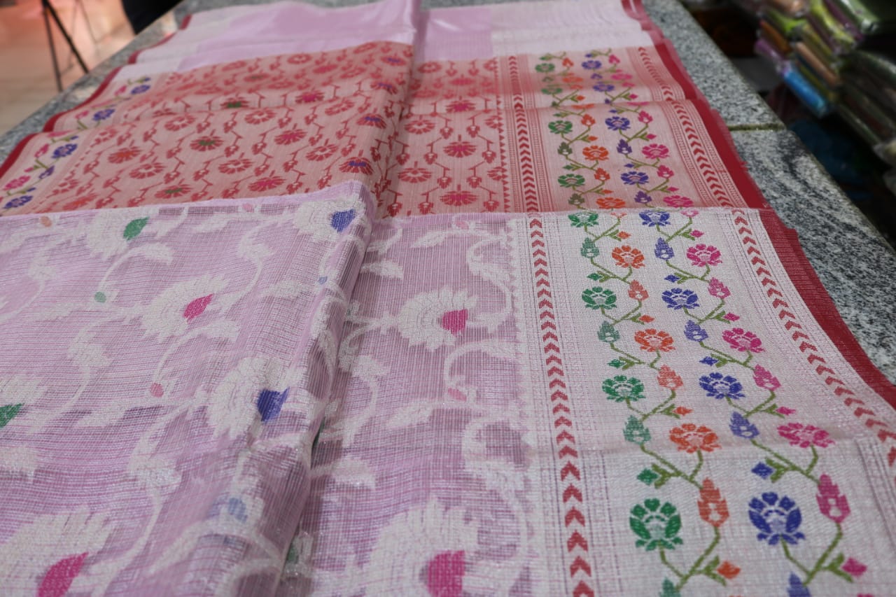 TISSUE KOTA  FANCY SAREE.