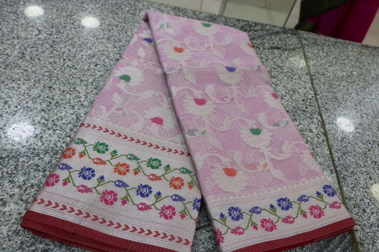 TISSUE KOTA  FANCY SAREE.