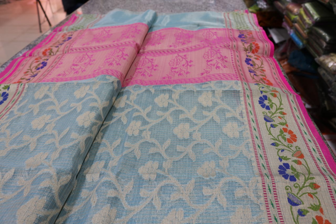 TISSUE KOTA  FANCY SAREE.