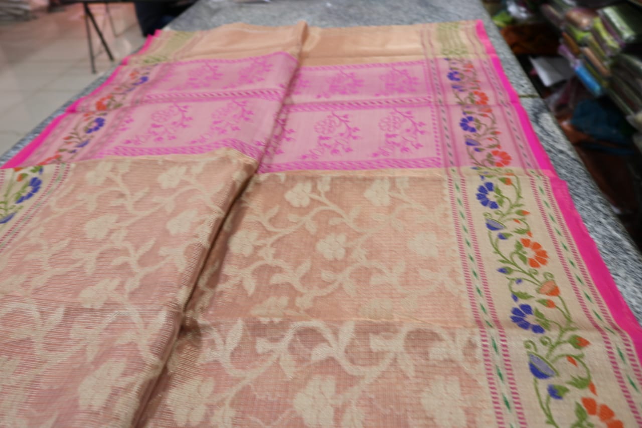 TISSUE KOTA  FANCY SAREE.