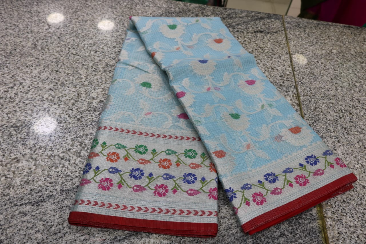 TISSUE KOTA  FANCY SAREE.