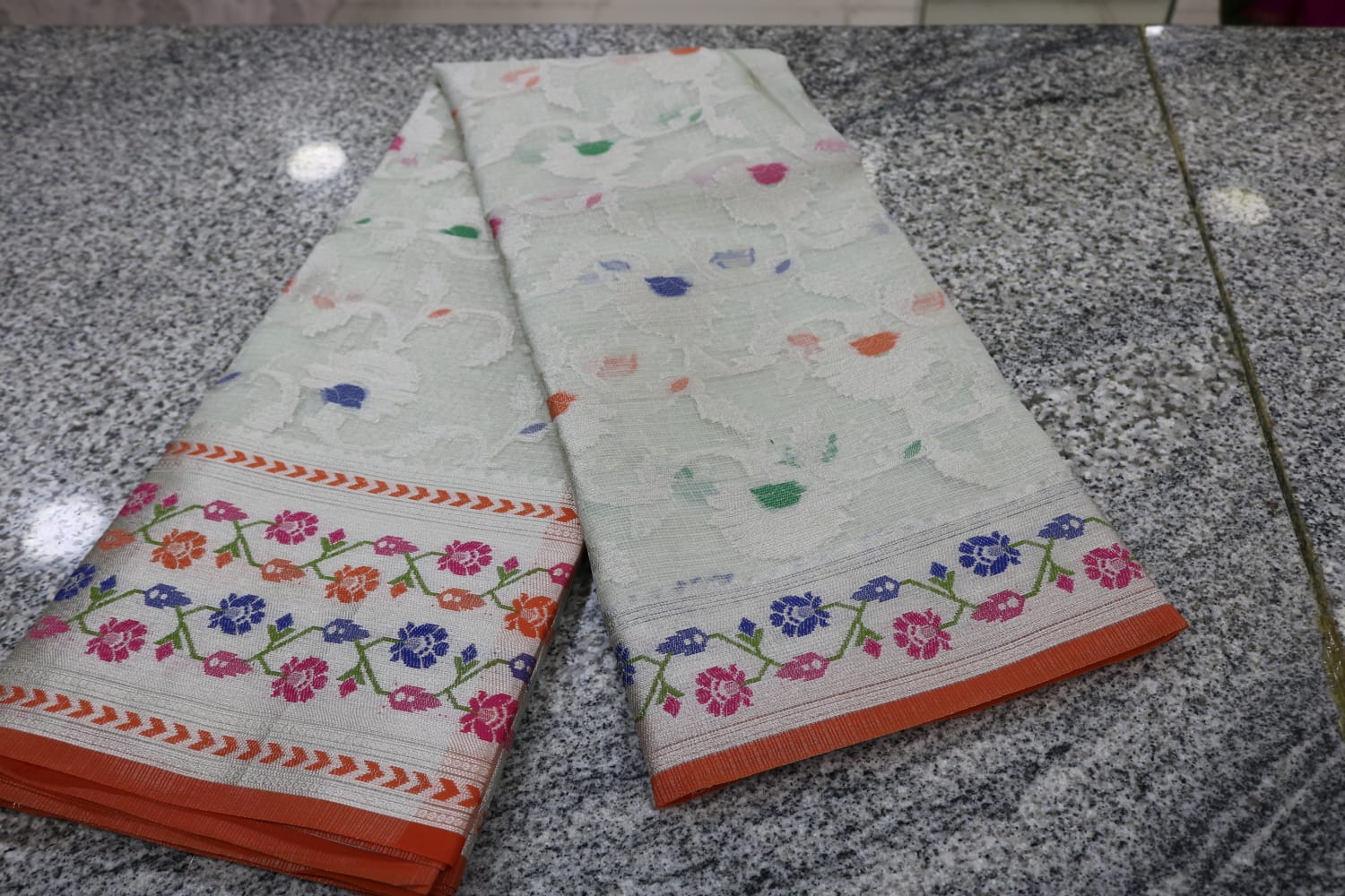 TISSUE KOTA  FANCY SAREE.