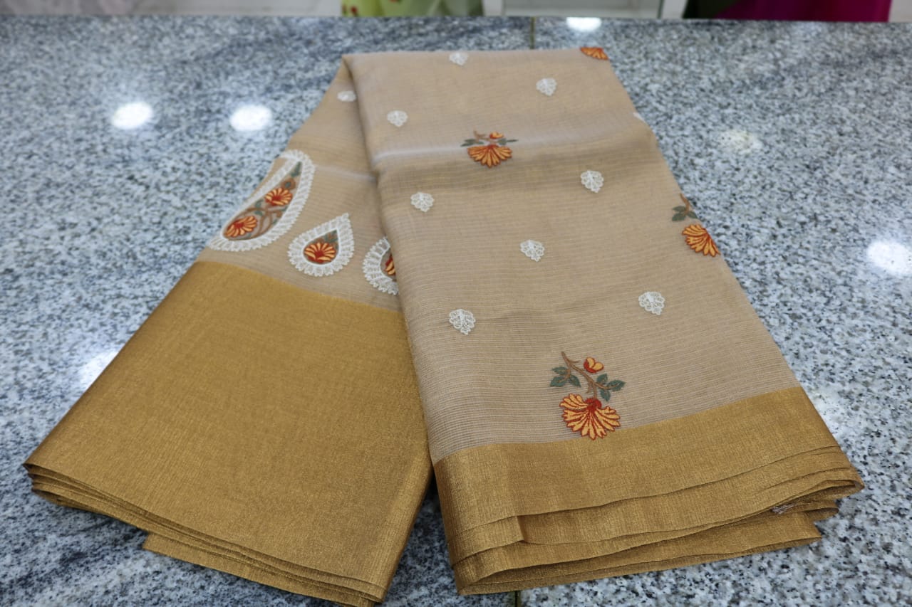 TISSUE KOTA  FANCY SAREE.