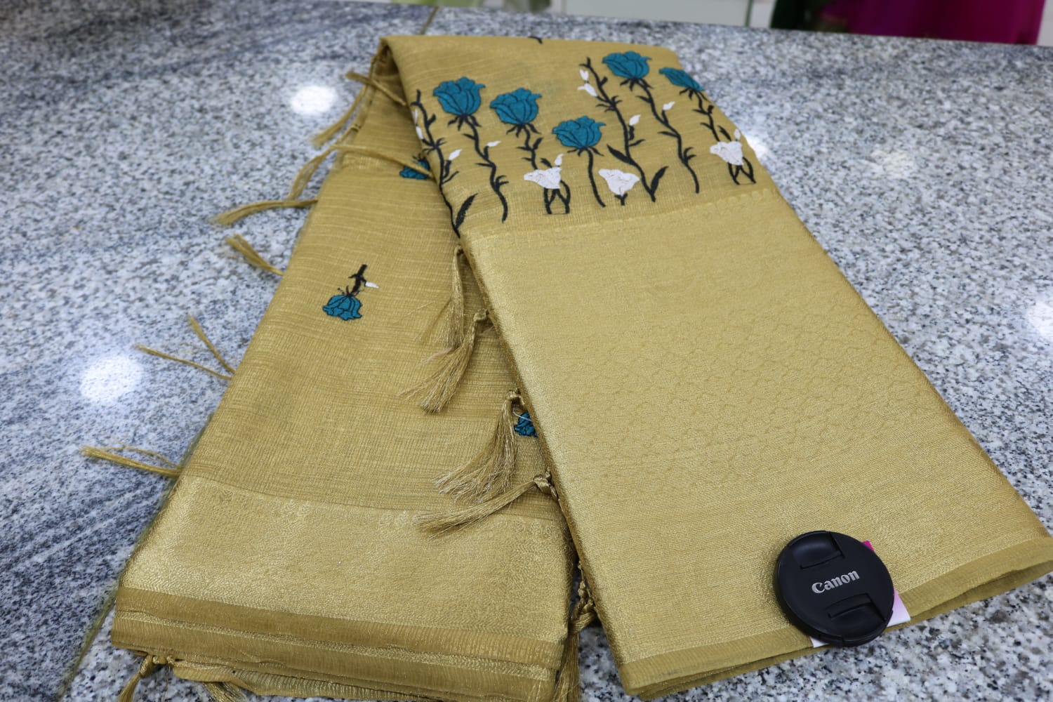 TISSUE KOTA  FANCY SAREE.