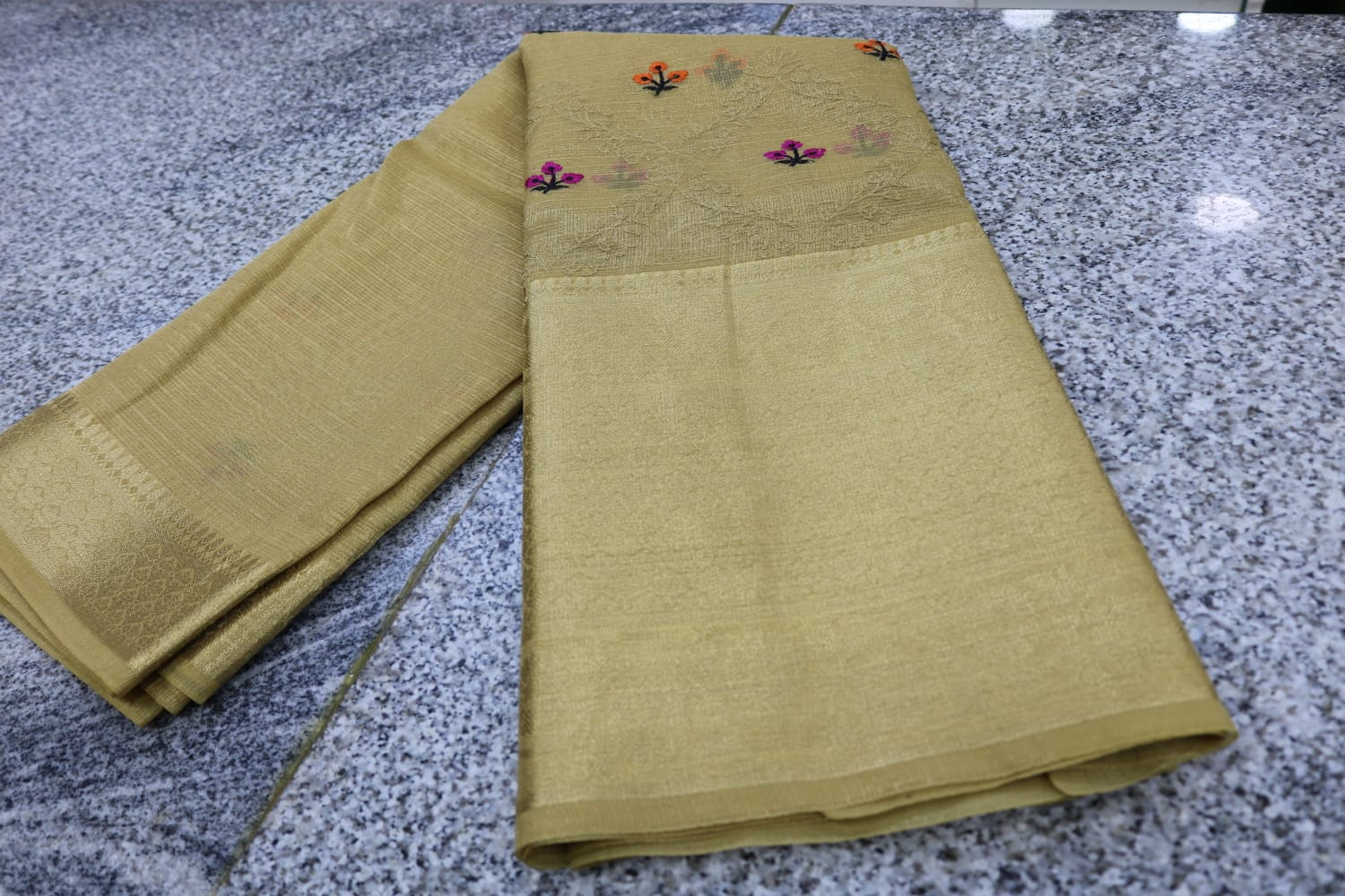  TISSUE KOTA  FANCY SAREE.