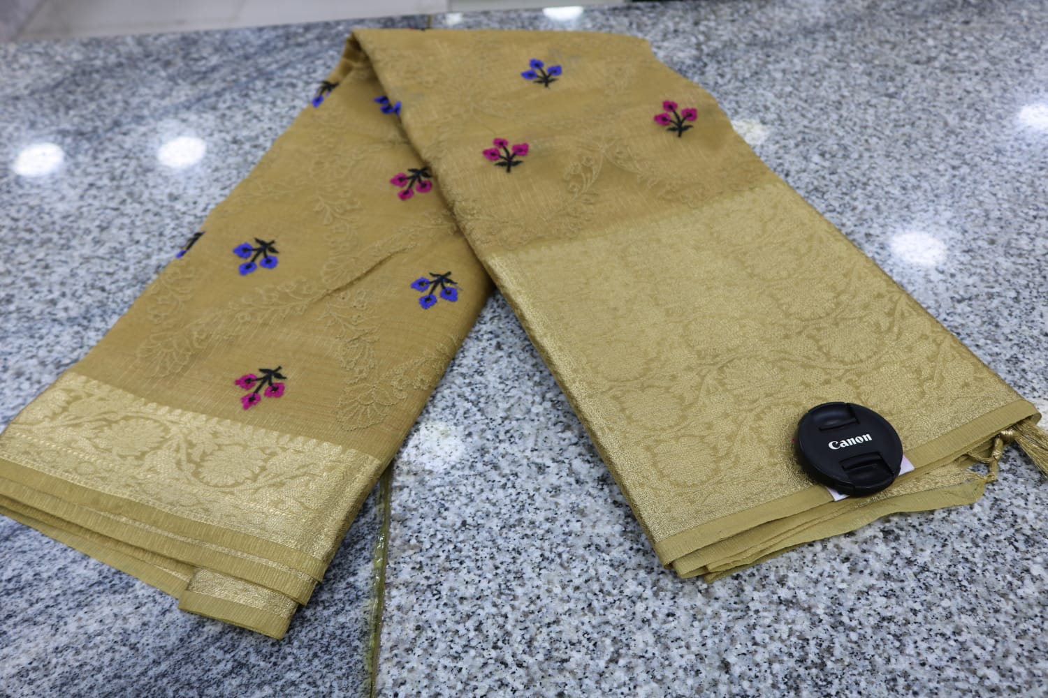  TISSUE KOTA  FANCY SAREE.