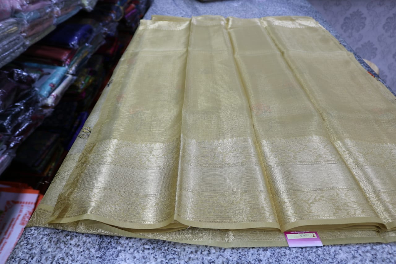  TISSUE KOTA  FANCY SAREE.