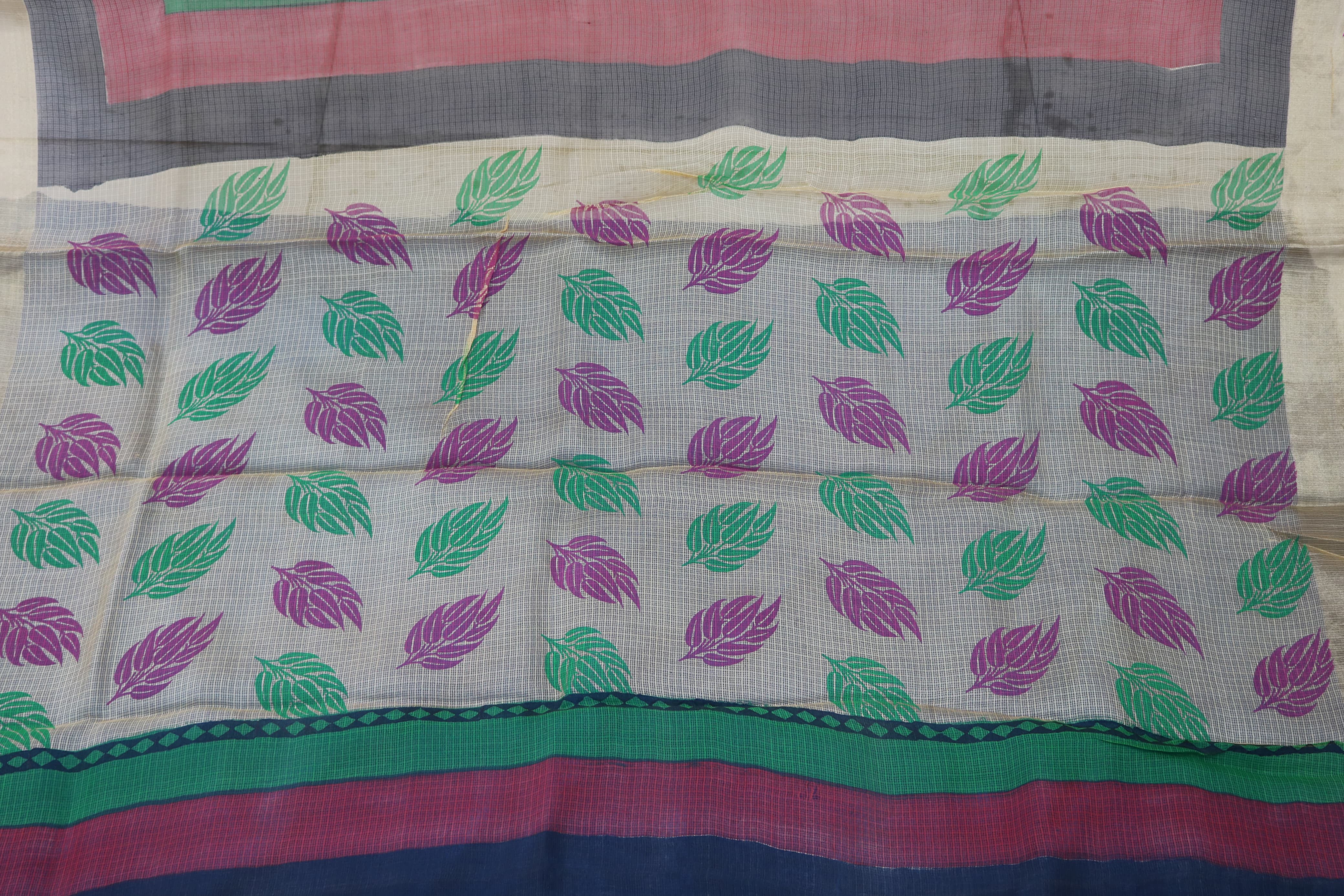 4 inchese jari border silk kota with pinte